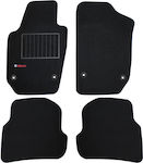 Velgum Set of Front and Rear Mats 4pcs from Carpet for Seat Ibiza IV Black