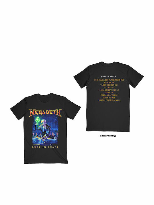 RUST IN PEACE【L】BLACK G.O.A.T Megadeth Rust In Peace Tricou Negru Bumbac MEGATS11 | Skroutz Romania