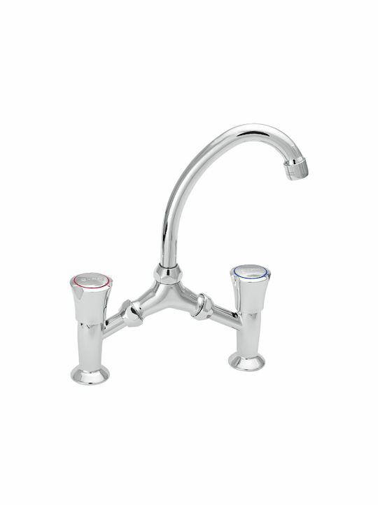 Polihome Corona Sink Faucet Silver