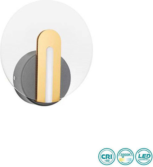 SoleLuce Leuchte Wand LED Gold 20cm SoleLuce Leuchte Wand LED Gold 20cm