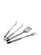 Lux Tools Set de 3 unelte BBQ cu Furculiță, Spatula și Pensete 4007873898877