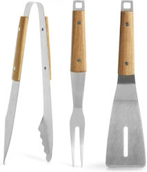 Sagaform City Set de 3 unelte BBQ cu Furculiță, Spatula și Pensete 5017892 Sagaform City Set de 3 unelte BBQ cu Furculiță, Spatula și Pensete 5017892
