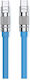 WK WDC-188 USB 2.0 Cable USB-C male - USB-C 100W PD Μπλε 1m 250686
