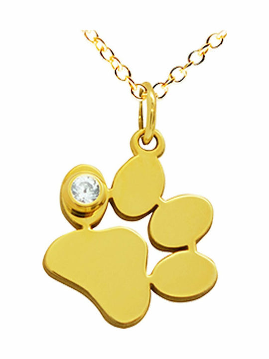 Personal Jewel Κολιέ από Χρυσό 14Κ με Διαμάντι