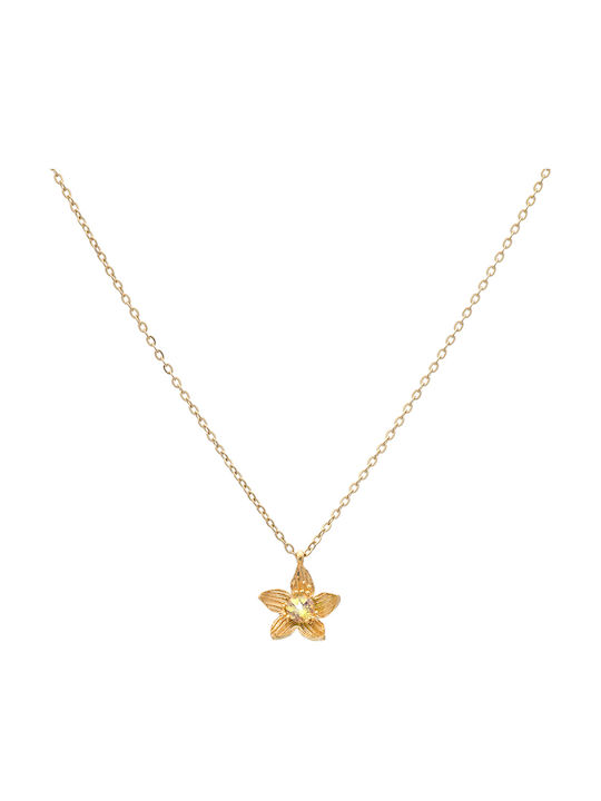 LifeLikes Birthstone April Κολιέ Επιχρυσωμένο
