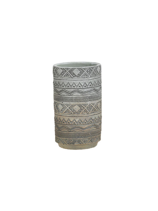 Inart Vază Decorativă Beton Grey Beige 14x14x23cm 1buc