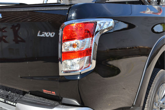 GroupAK Rear Headlight Masks for Mitsubishi L200 Rear Headlight Eyebrows for Mitsubishi L200 Triton 2015+