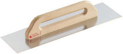 L' Outil Parfait Tile Spatula Metallic With Wooden Handle L' Outil Parfait Tile Spatula Metallic With Wooden Handle