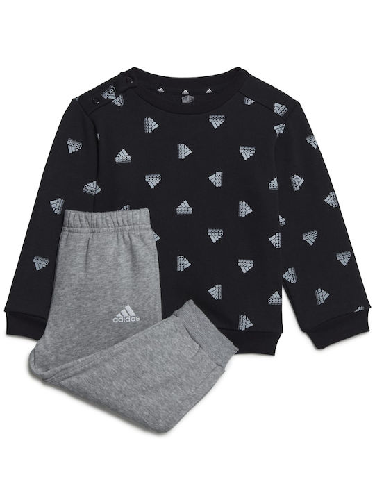 Adidas Παιδικό Σετ Φόρμας Μαύρο 2τμχ Bluv
