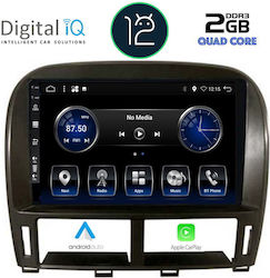 Digital IQ Car-Audiosystem für Jaguar XF Lexus E-Commerce-Website / LX LS 430 / XF 430 2000-2006 (Bluetooth/USB/AUX/WiFi/GPS/Apple-Carplay) mit Touchscreen 9"
