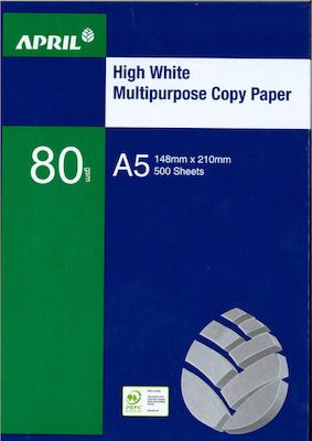 April Printing Paper A5 80gr/m² 500 sheets