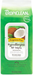 Tropiclean Hypoallergenic Dog Body Cleansing Wipes with Fragrance