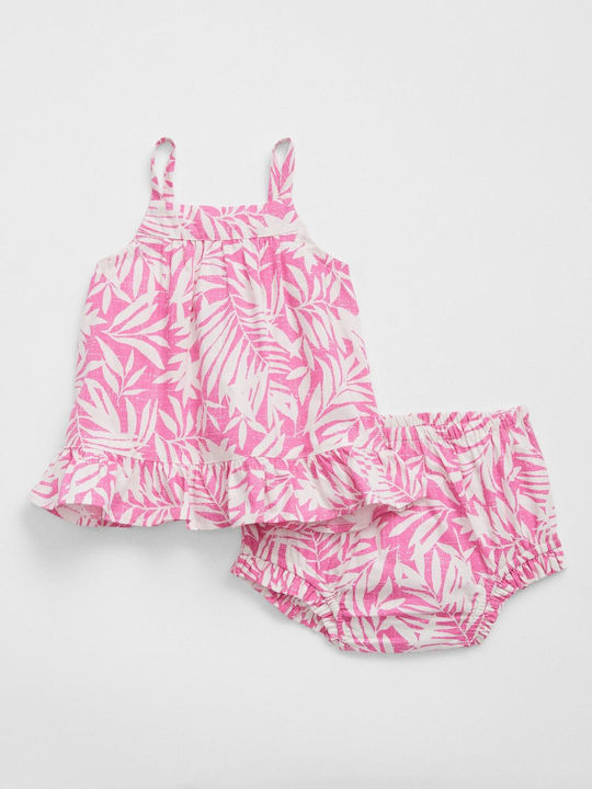 Set de haine pentru copii cu pantaloni scurți Vara 2buc Roz
