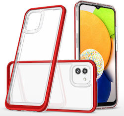 Hurtel 3in1 Silicone Back Cover Red (Galaxy A03)