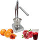 Table Press Orange made of Stainless Steel in Silver Color