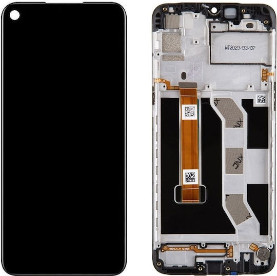Realme O ecran cu Mecanism Tactil și Cadru pentru Realme 6i (Negru)