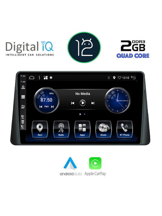 Digital IQ Car Audio System for Ford Focus 2019+ (Bluetooth/USB/AUX/WiFi/GPS/Apple-Carplay/CD) with Touch Screen 9"