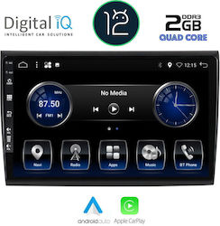 Digital IQ Car-Audiosystem für Fiat Bravo 2007+ (Bluetooth/USB/AUX/WiFi/GPS/Apple-Carplay) mit Touchscreen 9"