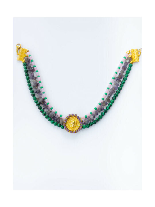 Kaleido Metho Necklace 24k gold plated solid brass