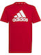 Kinderoberteile T-Shirt Rot Essentials Zwei-Farben Großes Logo