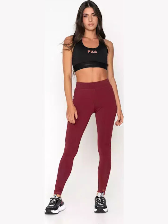Stevy Women's Long Training Legging High Waisted Bordeaux