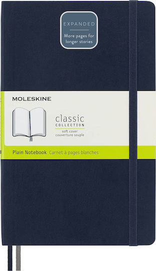 Moleskine Classic Collection Σημειωματάριο Bullet 400 Φύλλων με Λευκές Σελίδες με Σκληρό Εξώφυλλο και Λάστιχο Μπλε
