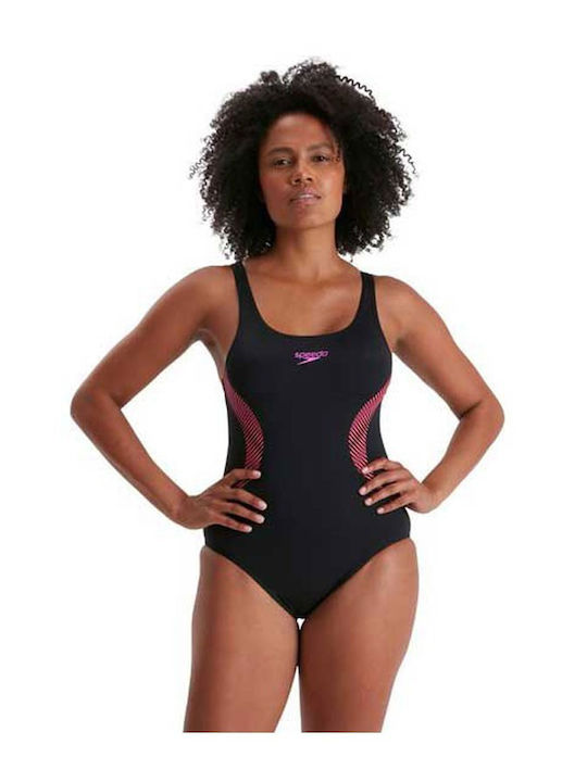 Speedo Costum De Baie Întreg Negru Sport