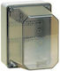 Marlanvil Surface Mounted Electrical Box Watertight IP66 Transparent
