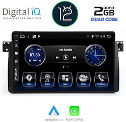 Digital IQ Car-Audiosystem für BMW E46 / Serie 3 (E46) / Serie 3 E46 1998-2005 (Bluetooth/USB/AUX/WiFi/GPS/Apple-Carplay) mit Touchscreen 9"