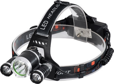 GloboStar Rechargeable Headlamp LED Waterproof IP54 with Maximum Brightness 3000lm