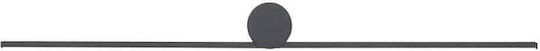 Nowodvorski Spin S Modern Lamp Wall with Integrated LED and Warm White Light Black 66x12.5x5.5cm