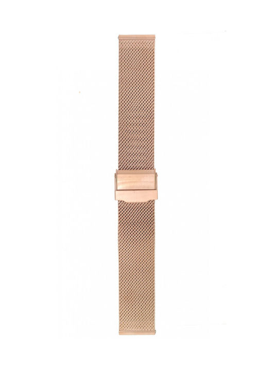 Mertzios.gr Brățară din metal Rose Gold 22mm