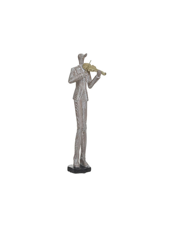 Inart Διακοσμητικό Αγαλματίδιο Πολυρητίνης Βιολιστής 9x7x36cm