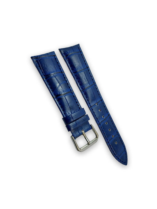 LEATHER STRAP 18mm BLUE