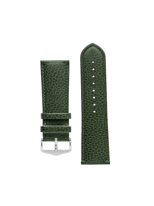 Hirsch Kansas Curea din piele Verde 22mm