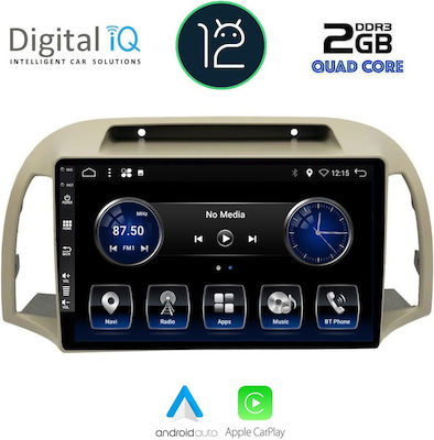 Digital IQ Car-Audiosystem für Nissan Micra 2002-2010 (Bluetooth/USB/AUX/WiFi/GPS/Apple-Carplay) mit Touchscreen 9"