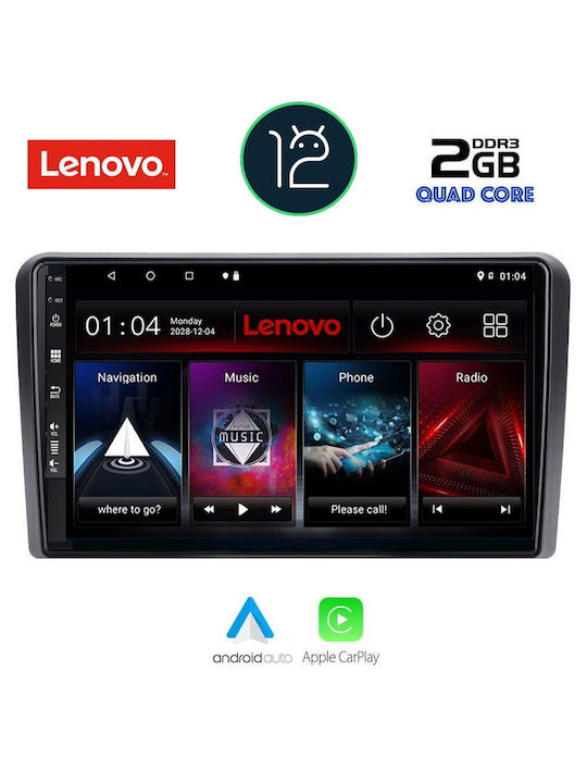 Lenovo Car-Audiosystem für Opel Kombi / Antara / Zafira / Corsa / Tigra / Vectra / Astra / Meriva Audi A7 2004-2014 (Bluetooth/USB/AUX/WiFi/GPS/Apple-Carplay) mit Touchscreen 9"
