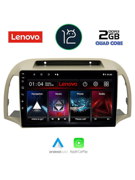 Lenovo Sistem Audio Auto pentru Audi A7 Nissan Micra 2002-2010 (Bluetooth/USB/AUX/WiFi/GPS/Partitură) cu Ecran Tactil 9"