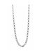 Silver Chain Neck Thin Thickness 3.4mm and Length 55cm