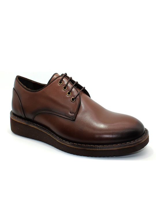 Ella Men's Leather Casual Shoes Brown