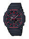 Casio G-shock Ceas Analogic/Digital pentru bărbați 45.5mm Cronograf Baterie cu Cureaua din Cauciuc Neagră