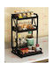 Newest Suport De Masă Classic Metalic 34x29x55cm Negru