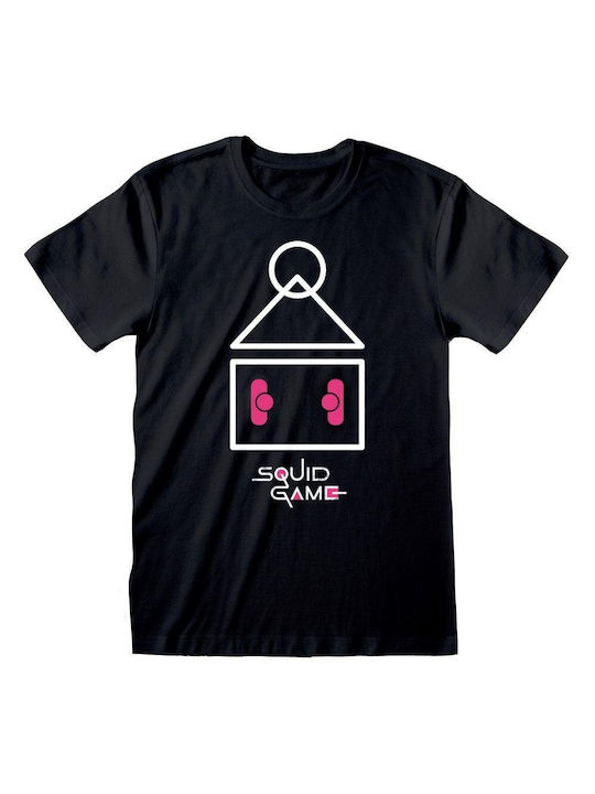 Symbol T-shirt Squid Game Black Cotton SQG02958TSB