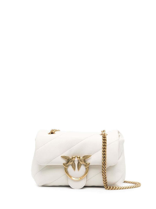 Pinko Love Mini Puff Кожена Дамска Чанта През Р...