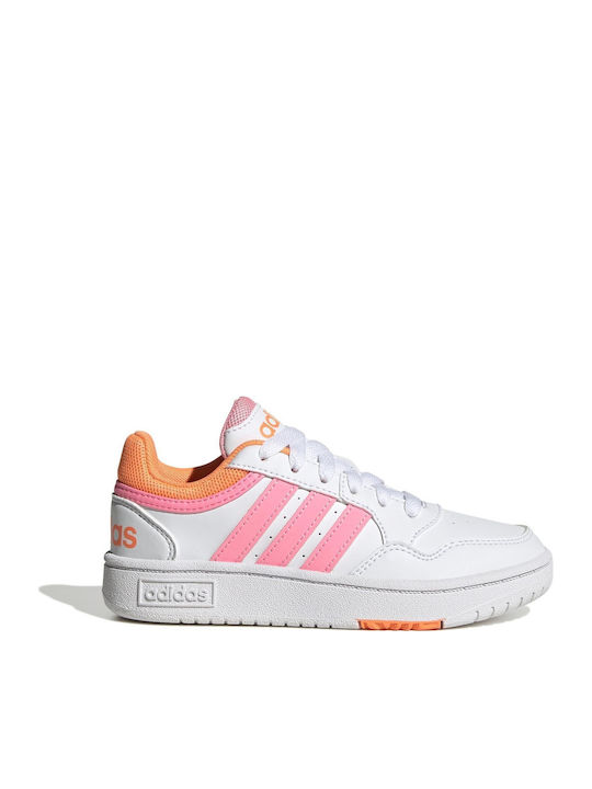 Hoops Hoops 3.0 K Kids Sports Shoes Basketball with Laces White