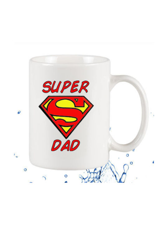 Super Dad Tasse Keramik Weiß 295ml 1Stück