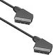 Καλώδιο Scart male - Scart male 1m Μαύρο 18021