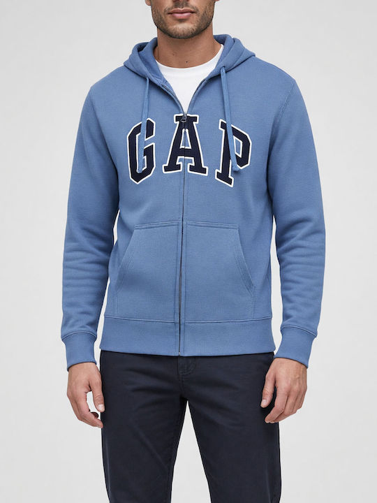 GAP Ζακέτα με Κουκούλα Γαλάζια