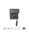 GloboStar Ibis Modern Lamp Wall with Integrated LED and Natural White Light Gray 10x18cm