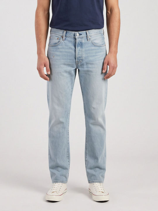 501 Herren Jeanshose Regulär Gerade Fit Hellblau